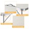Portable Folding Camping Table – Lightweight 31" White Outdoor Picnic Table, Waterproof MDF & Aluminum Alloy, Compact for Beach, Tailgating, Patio & Indoor Use